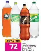 Game Fanta, sprite or stoney ginger beer soft drinks-for any 4 x 2ltr offer