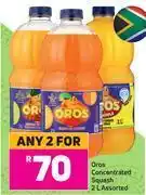 Game Oros concentrated squash assorted- for any 2 x 2ltr offer