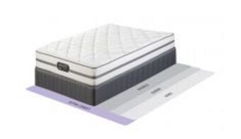 Sleepmasters Simmons aurelia 107cm (3/4) medium bed set extra length offer