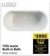 Builders Warehouse Lusso 1705 Jessie Built In Bath (White) offer
