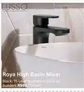 Builders Warehouse Lusso Roya High Basin Mixer offer