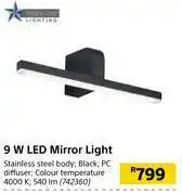 Builders Warehouse Bright Star Lighting 9W LED Mirror Light offer