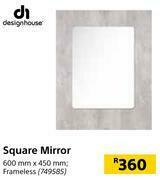 Builders Warehouse Design House Square Mirror-600mm x 450mm offer