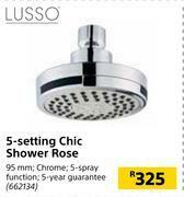Builders Warehouse Lusso 5 Setting Chic Shower Rose offer