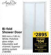 Builders Warehouse Aqua Dior Bi-Fold Shower Door-900mm x 1.85m offer