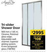 Builders Warehouse Aqua Dior Tri Slider Shower Door-900mm x 1.85m offer