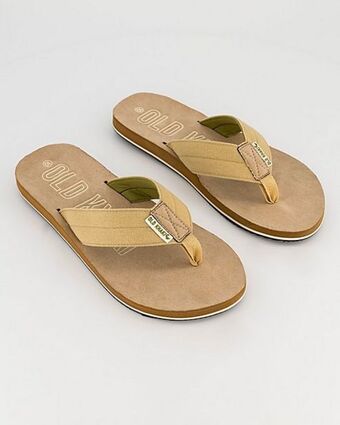 Cape Union Mart Old khaki men's cruz flip flops offer