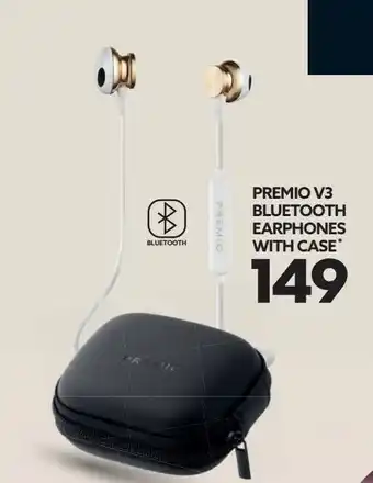 Ackermans Premio v3 bluetooth earphones with case offer