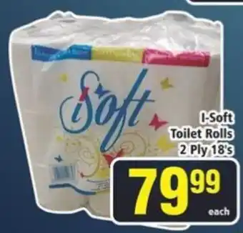I-Soft Toilet Rolls 2 Ply 18's