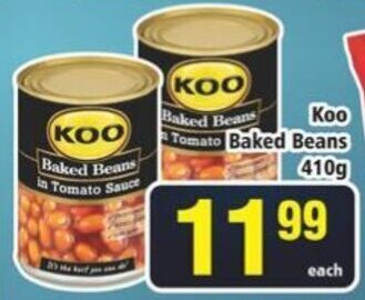 Frontline Koo Baked Beans 410g offer