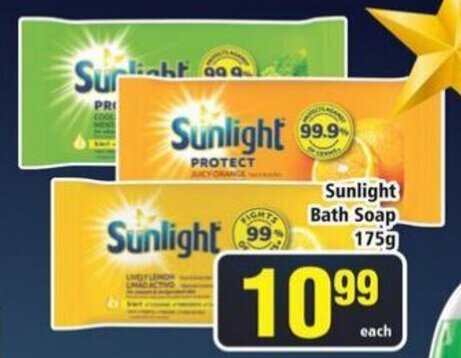 Sunlight Bath Soap 175g offer at Frontline