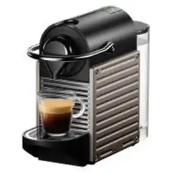 Nespresso pixie coffee machine, electric titanium