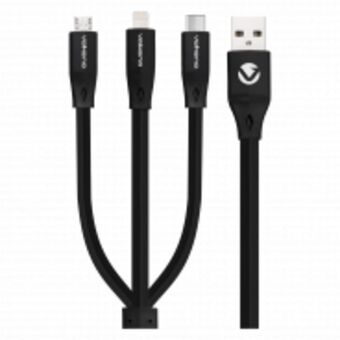 HiFi Corp Volkano slim 3 in 1 cable 1m black offer