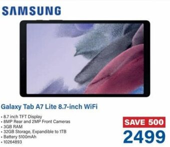 Incredible Connection Samsung Galaxy Tab A7 Lite 8,7-inch Wifi offer