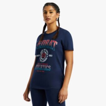 Redbat athletics women's navy t-shirt