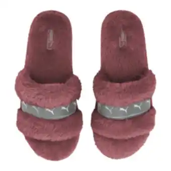 Sportscene Puma women's fluff remix pink slide offer