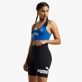 Sportscene Puma women's logo black cycling shorts offer
