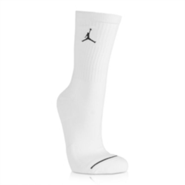 Jordan white 3pack crew socks offer at Sportscene
