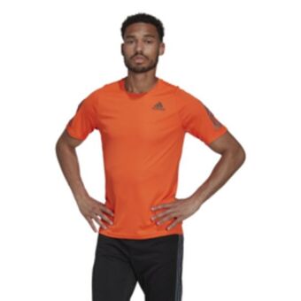Men's adidas run icon orange tee