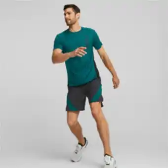 Totalsports Men's puma train fit woven 7 inch black shorts offer