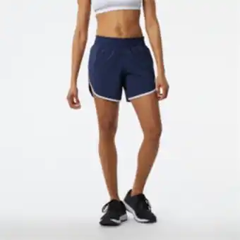 Women's new balance accelerate 5 inch navy shorts