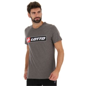 Men's lotto graphic logo grey tee