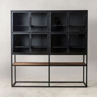Salvage cabinet 8 glass door