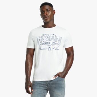 Fabiani Denim di lusso graphic t-shirt offer