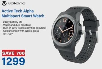 Incredible Connection Volkano Active Tech Alpha Multisport Smart Watch offer