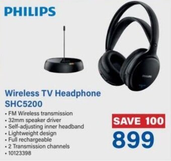 Incredible Connection Philips Wireless TV Headphone SHC5200 offer