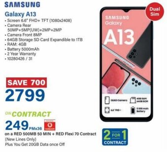 Incredible Connection Samsung Galaxy A13 offer