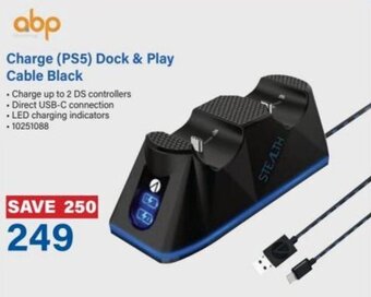 Incredible Connection abp Charge (PS5) Dock & Play Cable Black offer