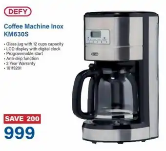 Incredible Connection Defy Coffee Machine Inox KM630S offer