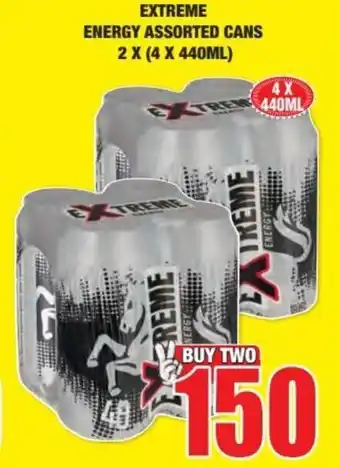 Boxer Extreme Energy assorted cans 2 x (4 x 440ml) offer