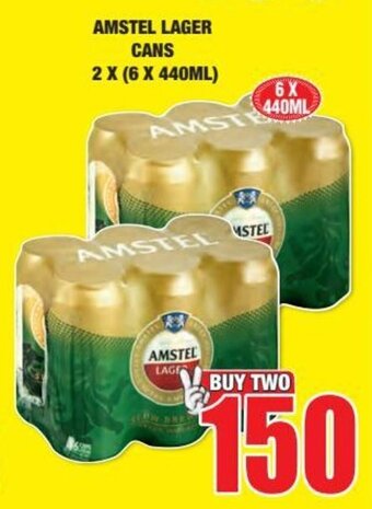 Amstel Lager cans 2 x (6 x 440ml)