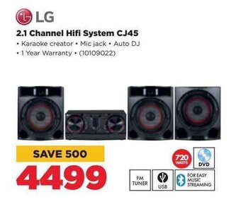 HiFi Corp LG 2.1 Channel Hifi System CJ45 offer
