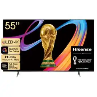 Hirsch's Hisense 139cm (55") 4k uled tv – 55u6h + 2.1ch soundbar! (75210) offer