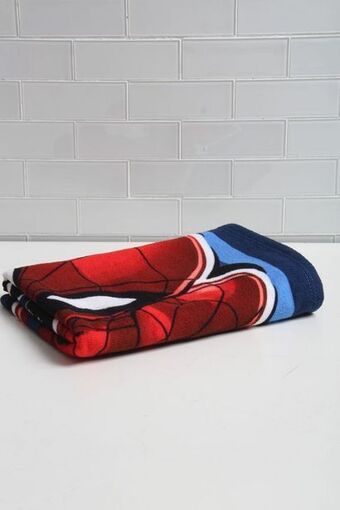 Sheet Street Spiderman theme beach towel offer