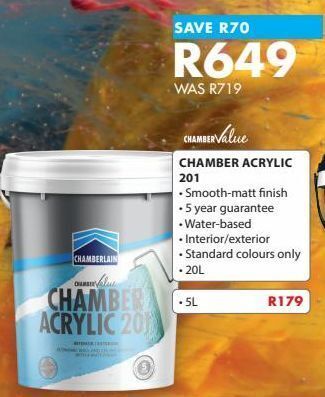 Chamberlain Paint offer