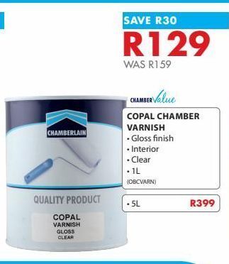 Chamberlain Varnish offer