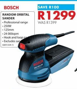 Chamberlain Orbital sander bosch offer