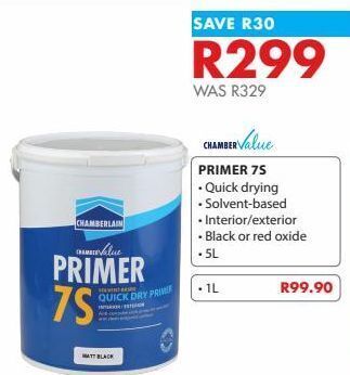 Chamberlain Primer offer