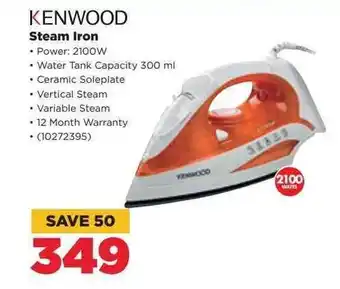 HiFi Corp Kenwood Steam Iron offer