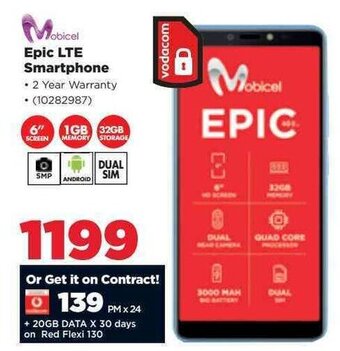 Mobicel Epic LTE Smartphone