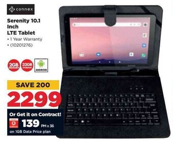 HiFi Corp connex Serenity 10.1 inch LTE Tablet offer