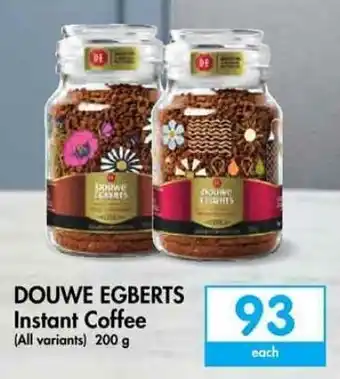 Makro DOUWE EGBERTS Instant Coffee (all variants) 200g offer