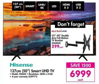 Makro Hisense 50" Smart UHD TV offer