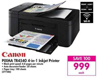 Makro Canon Pixma TR4540 4-in-1 Inkjet Printer offer