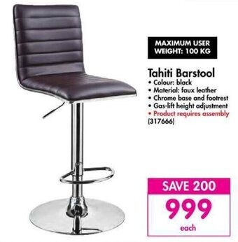 Makro Tahiti Barstool offer
