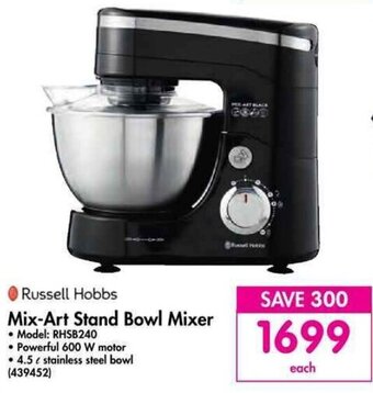 Makro Russell Hobbs Mix-Art Stand Bowl Mixer offer